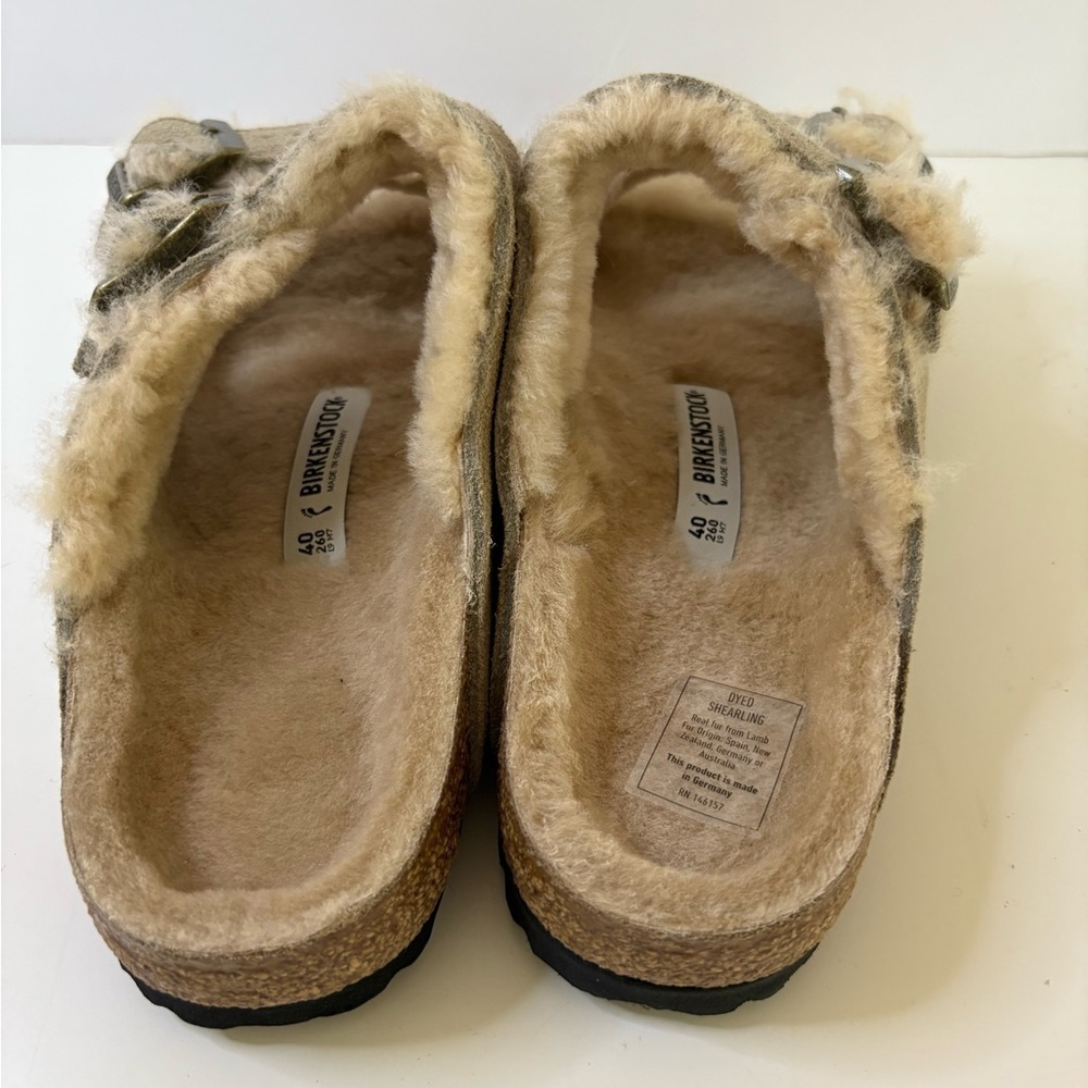 NWT Birkenstock Arizona Shearling Sandals Size 40 - Picture 8 of 12